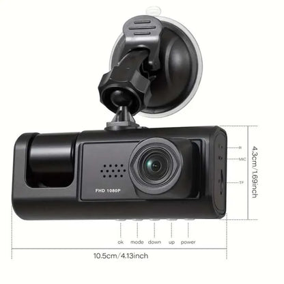 Baideluo TripleView Dash Cam with IR Night Vision 1080P