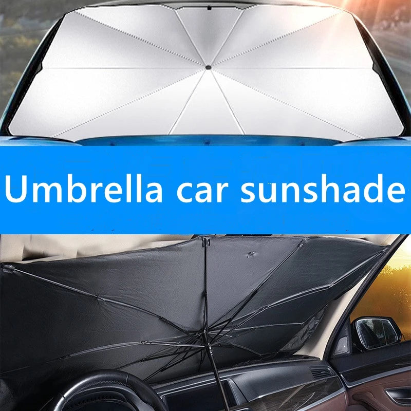 AutoShield Retractable Car Sunshade Umbrella