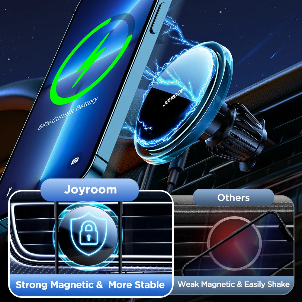 Joyroom UltraGrip Pro Magnetic Wireless Car Charger